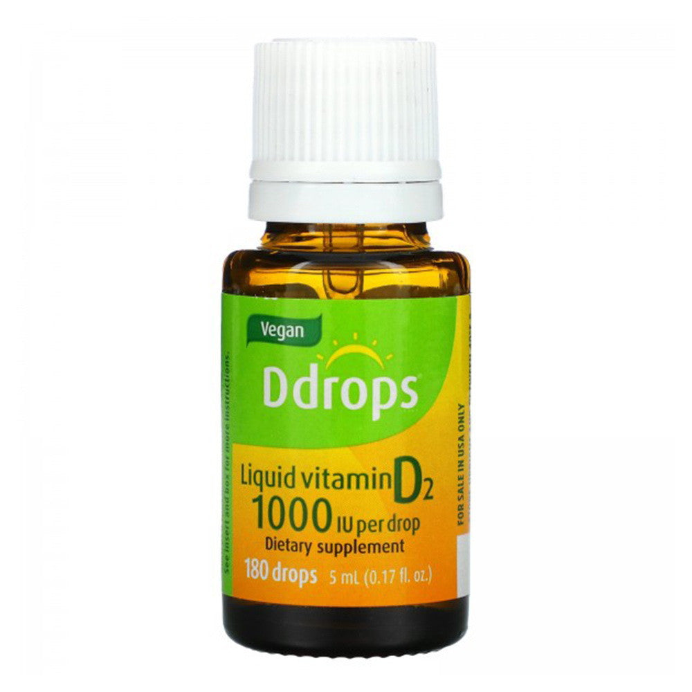 Ddrops Liquid Vitamin D2 1000 Iu Drops - 0.17 Oz, 180 Drops